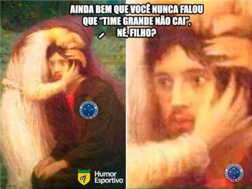 O rebaixamento do Cruzeiro em memes